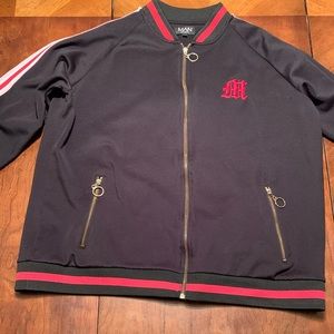 Mens’ boohooMAN Black/Red/White Tracksuit (Size: XXL)